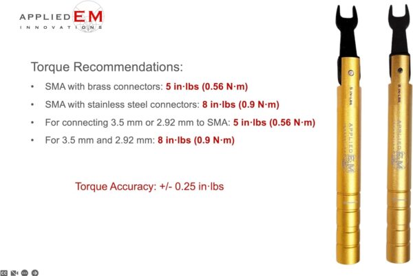 SMA Torque Wrench (8 in·lbs (0.9 N·m)) - Image 4